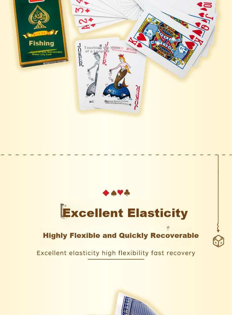 Diaoyu Playing Cards, High-Quality Durable Anti-Peeping Poker Cards, Entertainment for Card Rooms And Home Use, Doudizhu Poker Cards, 10 Decks Set, 8068 6