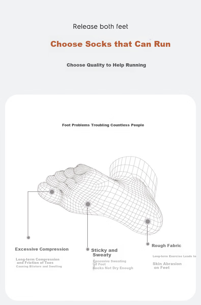 AONIJIE Running Five-Toe Socks, Sports Socks for Men And Women, Marathon Gear, Fitness Cycling Basketball Socks, Sweat-Absorbing Quick-Drying Casual Socks 3