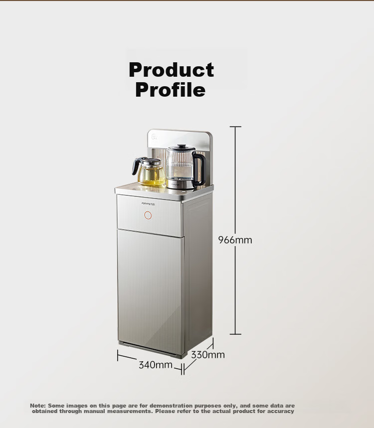 Joyoung Tea Bar Machine, Living Room Home High-End Standing Water Dispenser, Fully Automatic Bottom-Filling Kettle, Multifunctional Remote-Controlled Integrated Cabinet with Bottom Water Tank, Smart Electric Kettle, JCM82 17