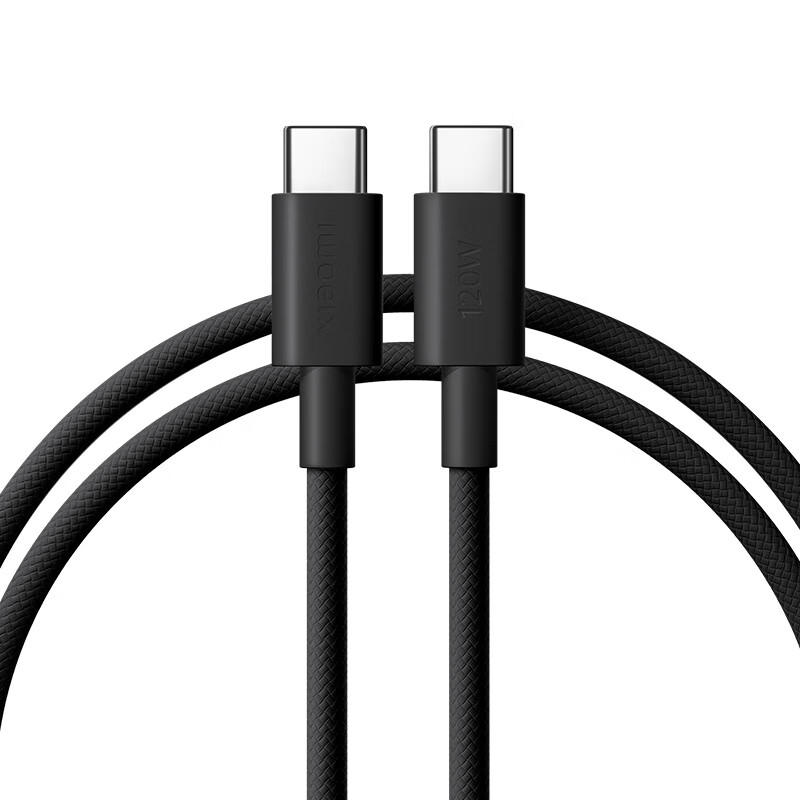 MI 6A C-C 1M MI 6A Braided Fast Charging Data Cable 1m (USB-C to USB-C) Black