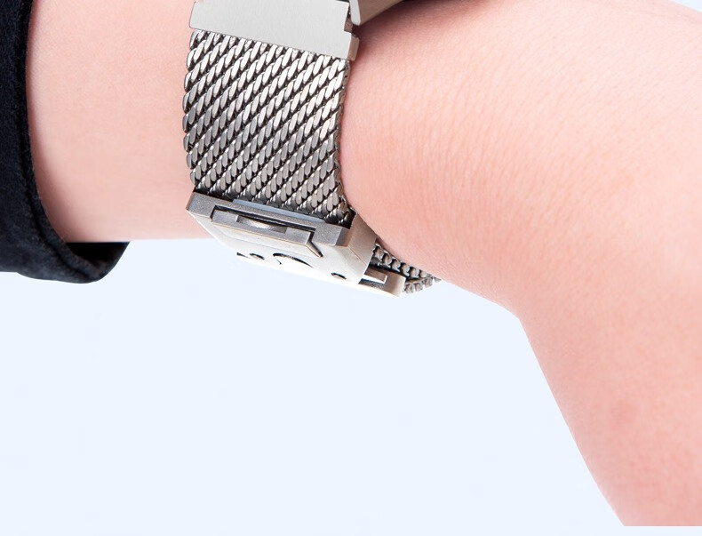 XUANDAI Full Titanium Milanese Watch Strap Compatible with Huawei GT6, GT5 Pro, Watch 3, GT4, Watch 4 Pro, Parachute Buckle, Ultra-Light Pure Titanium Premium Accessories 4