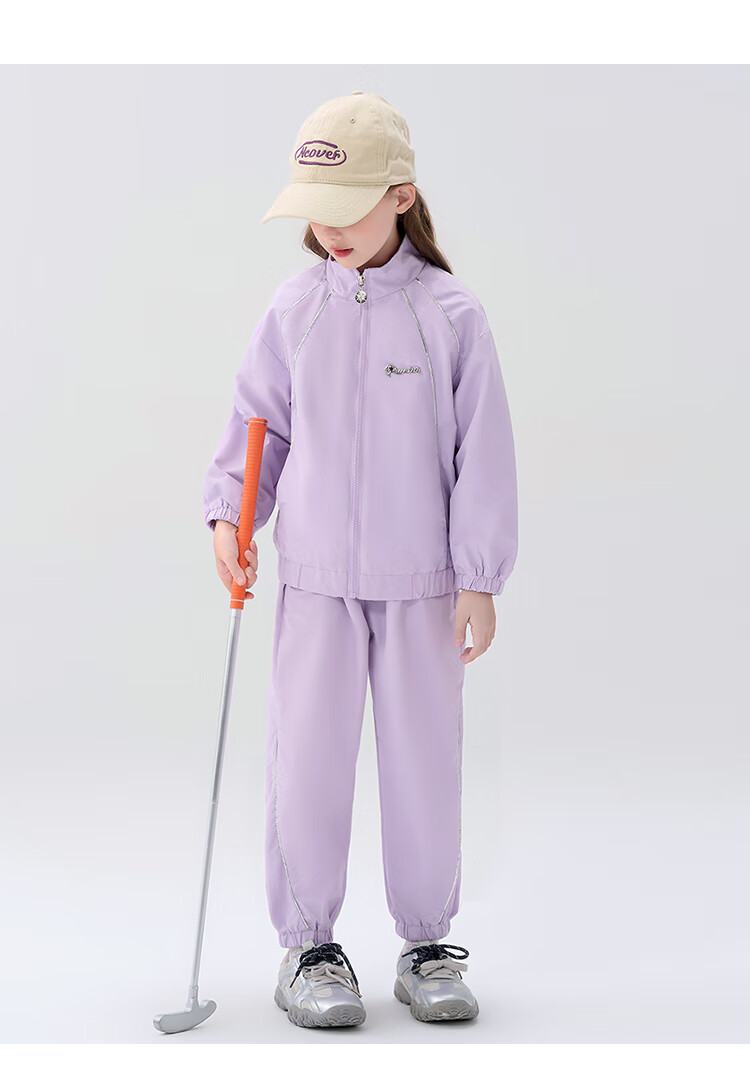 Disney Frozen Girls' Spring Autumn 2026 New Stylish Sports Cardigan Jacket and Pants Two-Piece Set 2