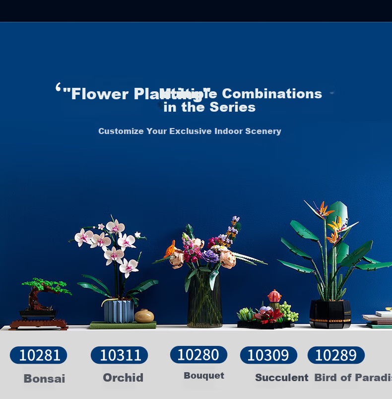 LEGO Building Blocks 10311, Orchid Eternal Flower, Toy for Boys And Girls, Birthday Gift, Home Decoration Ornament 8