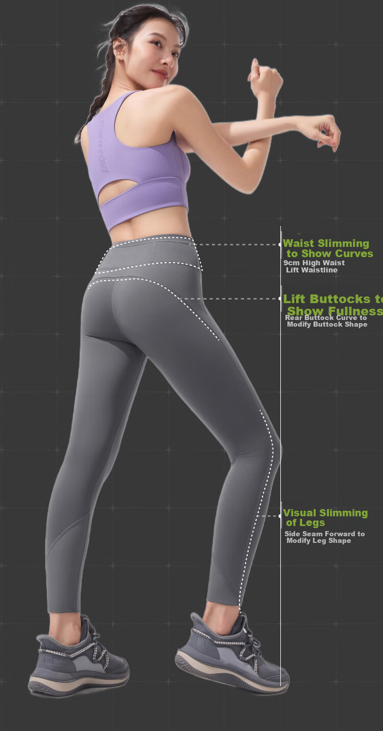 Beneunder Women's Shark Leggings, Yoga Pants for Layering, Tummy Control And Butt-Lifting, Elastic Pants, Sports Quick-Dry HI250 12