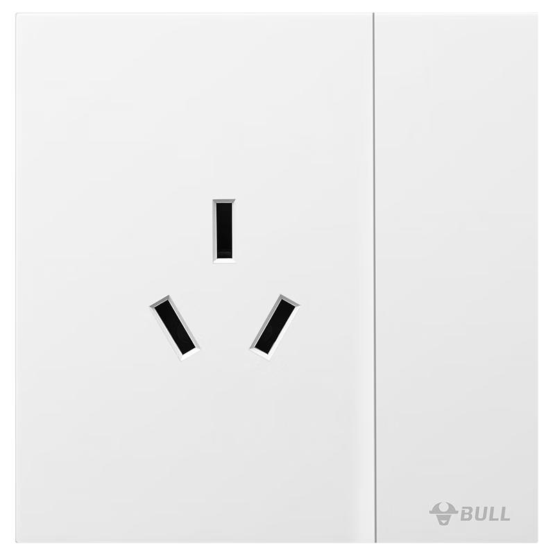 BULL Switch Socket G57 Butterfly Ultra-Thin 16A High-Power with Switch Large Panel Socket G57E204 Muxue White