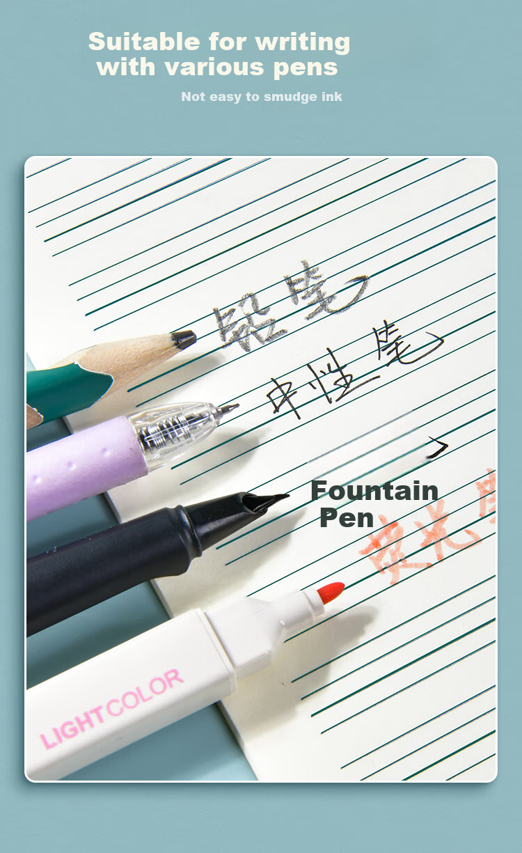 Duoliboshi, 10 Books, 32K 22 Sheets Perforated Notebook, 15 Lines, Elementary And Middle School Chinese Language Horizontal Grid Notebook, Math Horizontal Line Notebook, Wide Grid Thickened Hebei Designated Vertical Flip Homework Book 6