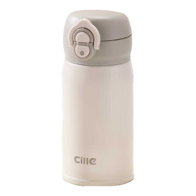 Cille Children's Insulated Cup, 316 Stainless Steel, Dual-Use Water Bottle for Students, Men And Women, Outdoor Mini Pocket Flip-Top Cup