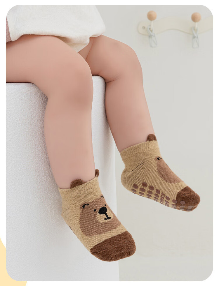 Caramella Baby Socks Autumn Winter Infant Floor Socks Newborn Warm Toddler Anti-Slip Silicone Shoes Socks 2