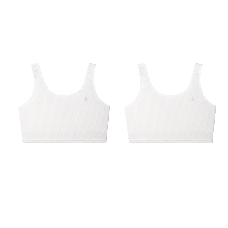 Jiusuiban 80S Modal Children's Underwear Girls 8-10 Years Old Youth Bra School Uniform Anti-Protrusion Mid-Length Vest