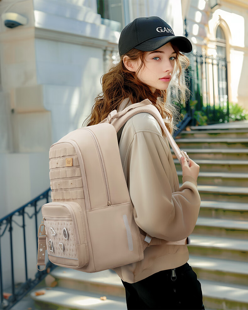 Gmt for Kids School Backpack for Middle And High School Students, Elementary School Grades 5-6 Spine Protection Lightweight Large Capacity College Backpack for Women White 2