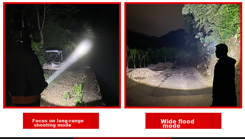 SHENYU Flashlight with Strong Beam, Long-Range, Rechargeable, Portable, Zoomable, Ultra-Bright, Waterproof, for Outdoor And Home Use, Emergency Lighting, Monkey Lamp 9