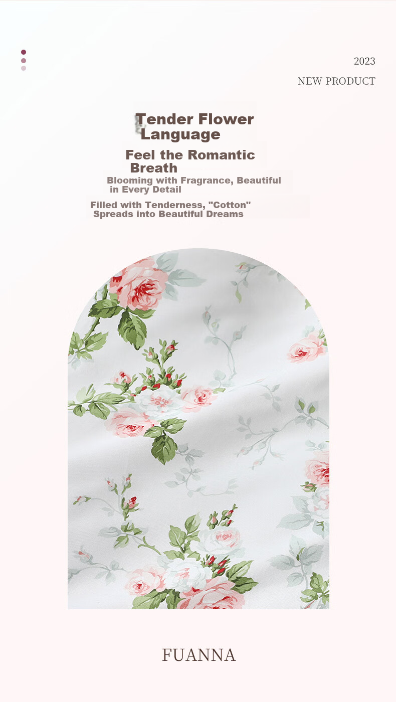 FUANNA Cotton Bedding Set of Three Pieces, Printed Single Bed Sheet for Student Dormitory, Xiyan 152*210cm 3