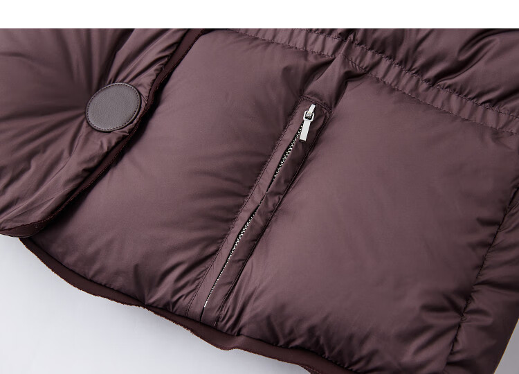 Dme [15D Zero Pressure Sensation] Winter 90% Duck Down PU Magnetic Button Three-Layer Craftsmanship Straight Women's down Jacket 4