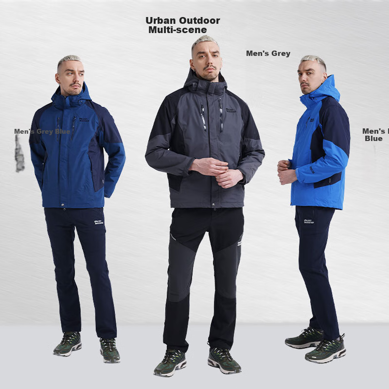 ALPINT MOUNTAIN Men's Mountaineering Jacket, Autumn And Winter New Style, Outdoor Three-In Fleece-Lined Thickened Winter Coat, Women's Inner Liner