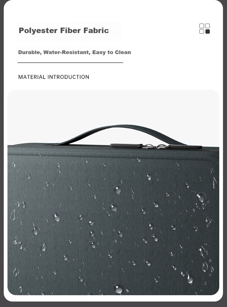 LEXON Travel Storage Bag Toiletry Bag for Men, Business Trip Accessory Bag for Women, Portable Multifunctional Cosmetic Bag, Gray-Blue Color 7