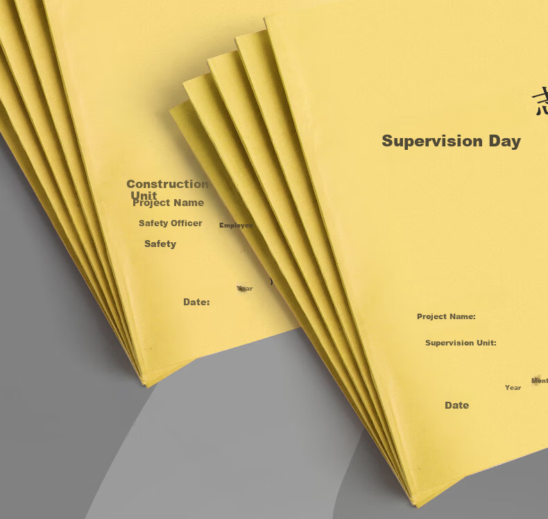 DiLe Premium Series 16K Construction Log Customized Unit Project Diary, Supervision Safety Construction Record Book, Single Volume with 38 Pages, 4342 Construction Log 3
