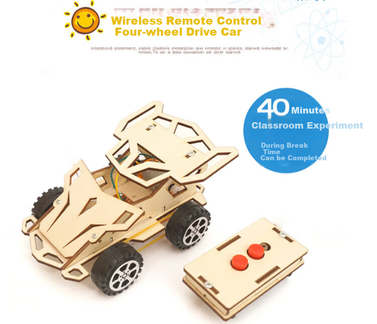WEINIXIAOXIANG Remote Control Car Model DIY Handmade Science Experiment Kit, Boys' Toy 1