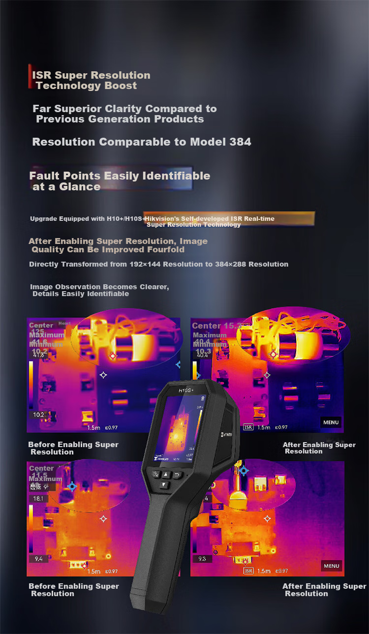 HIKMICRO Thermal Imaging Camera, High-Precision Infrared Thermal Imager, Night Vision Device, Industrial Thermometer, Underfloor Heating And Water Leak Detector H10+ 3