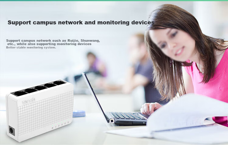 Tenda 5-Port Gigabit Switch, 4-Port Home Switch, Surveillance Network Cable Splitter, Flow Divider, Hub, Converter, Small HUB SG105 5