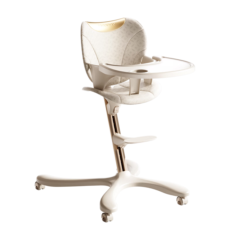 Hakada Growth Chair Baby High Chair Children's Dining Learning Chair Multifunctional Home Dining Table Chair Morning Mist Rice Five-Piece Set