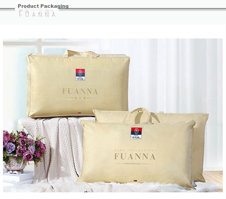 FUANNA Pillow Core Hotel Pillow Fiber Soft Pillow 60S Long-Staple Cotton Class A Antibacterial Washable Medium Pillow 70*45cm One Pack 13