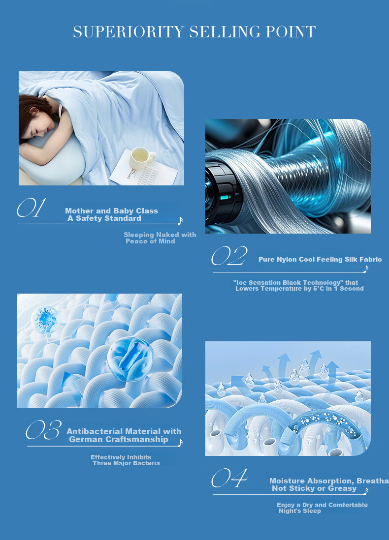 La Torretta Summer Cooling Quilt Air Conditioning Blanket, Summer Ice Cream Thin Washable Double Cotton Quilt Core, 2.8 Jin, 150*200cm 2
