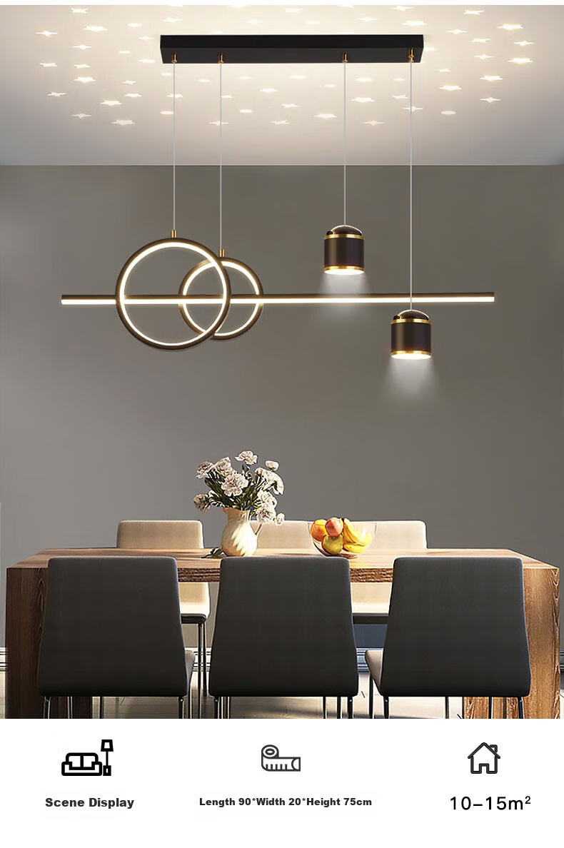 MICOE Full Spectrum Restaurant Pendant Light, LED Moon Creative Simple Nordic Cream Style Zhongshan Lighting Fixture 7