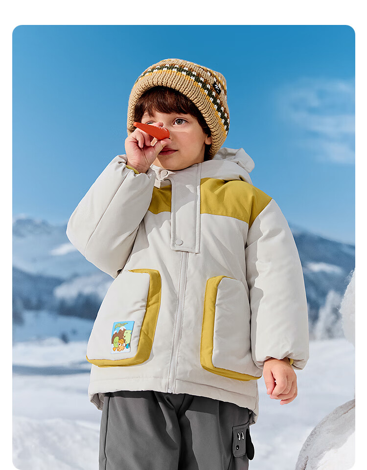 BALABALA balaOne Boys' Hooded Down Jacket Children's Winter Thick Warm Coat 2025 Model 208425107104 9