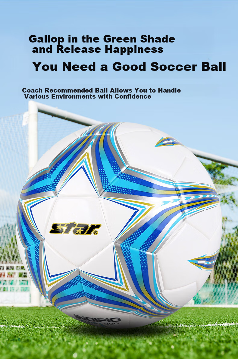 Star Soccer Ball Size 5 Adult Youth Middle School Entrance Exam Standard Professional Competition Training Ball Hot Glue SB21A6025 3
