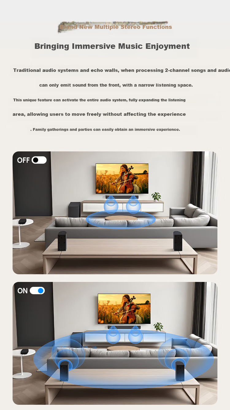 SONY HT-S60, 1000W High Power, 5.1 Physical Channel, Surround Sound, Wireless Rear Surround, Soundbar, Home Theater, Bluetooth 6
