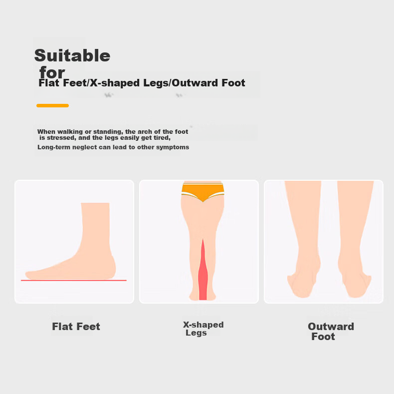 FOOTOPPO Flat Foot Slippers for Men with Arch Support, O-Shaped Flat Feet, Women's Arch Massage Sandals for Me 4