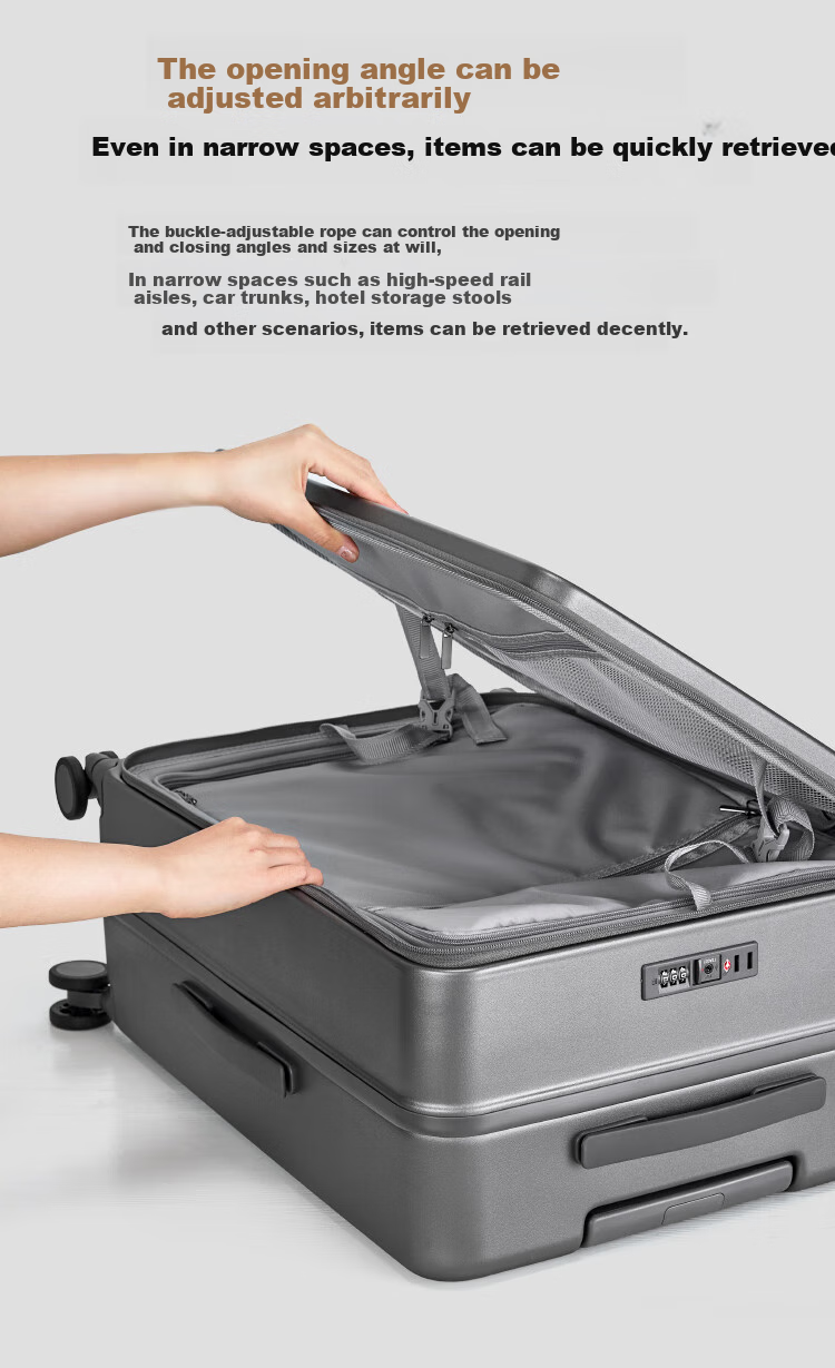 One's Member Kesisichuang PC Side-Opening Luggage Suitcase for Men And Women Students Travel Password Trolley Case Leather Suitcase Green 24 Inch 9