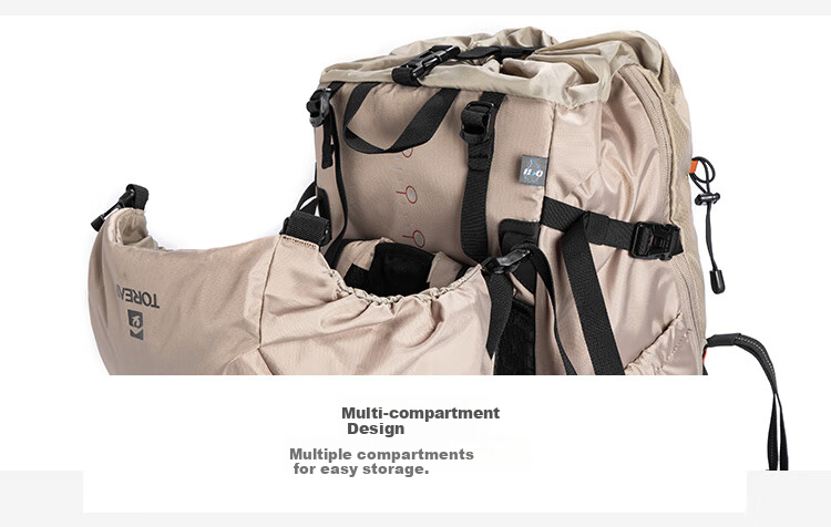 TOREAD Backpack, 50L Large Capacity, Hiking Professional Mountaineering Bag, Camping Travel Outdoor Backpack, TEBBBN80777 5