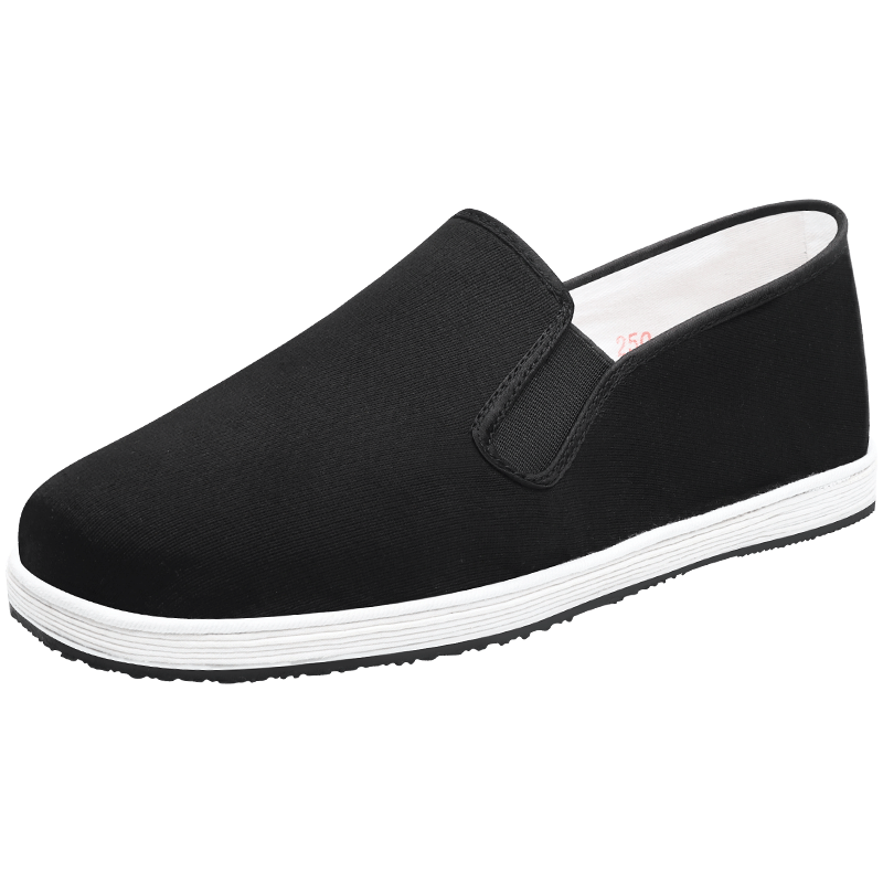 Lifeng Old Beijing Cloth Shoes Men's Handmade Thousand-Layer Sole Official Genuine Mugwort Breathable Black Work Single Shoes Black Size 39