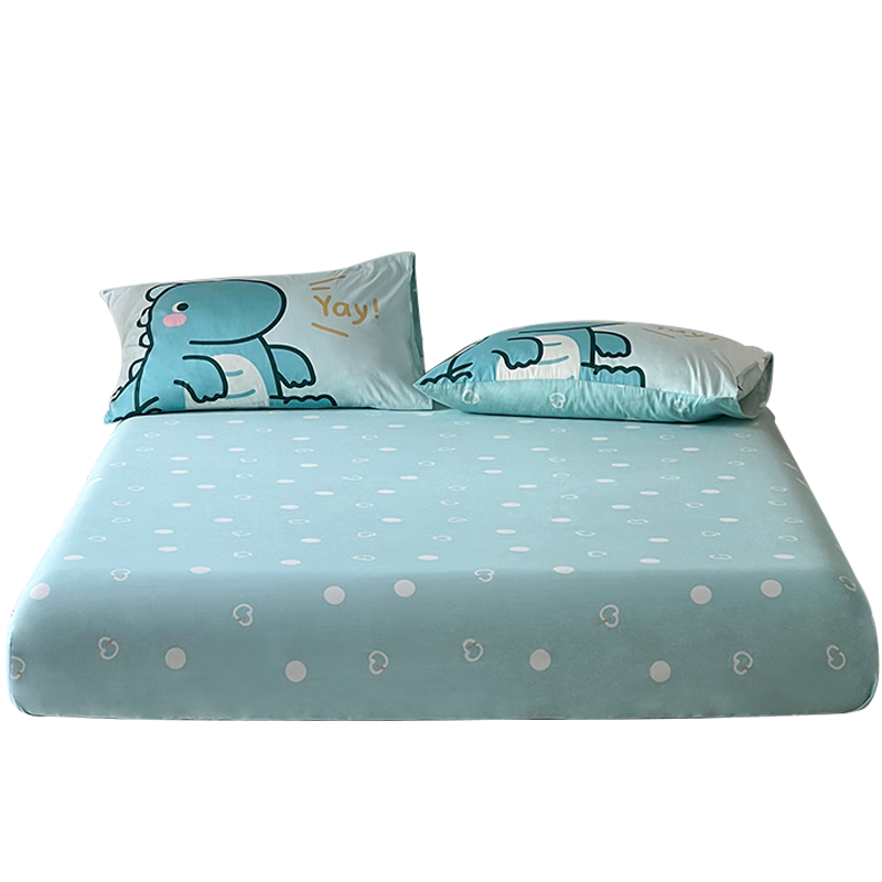 Dohia Pure Cotton Fitted Sheet, Bedspread, Mattress Protector, Single Piece, for 1.8m Bed, 200*180cm