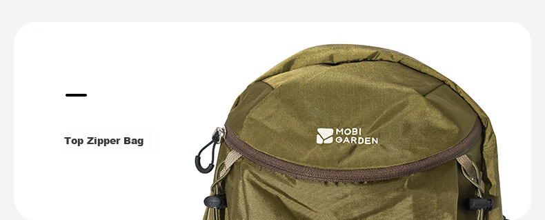 MOBIGARDEN Wind Shadow Hiking Backpack, Outdoor Camping Trekking Large Capacity Rucksack, NX24664006, Olive Gree 6