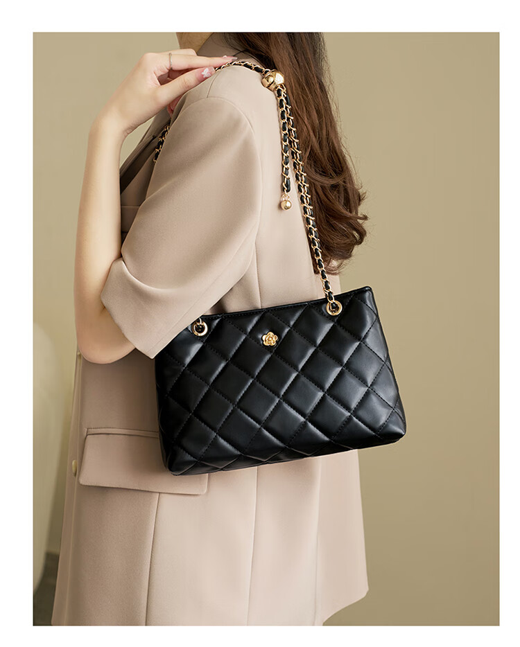 Aokang Women's Handbag, Trendy Diamond Pattern Underarm Bag, Light Luxury Crossbody Shoulder Bag, Birthday Gift for Girlfriend Or Wife 7