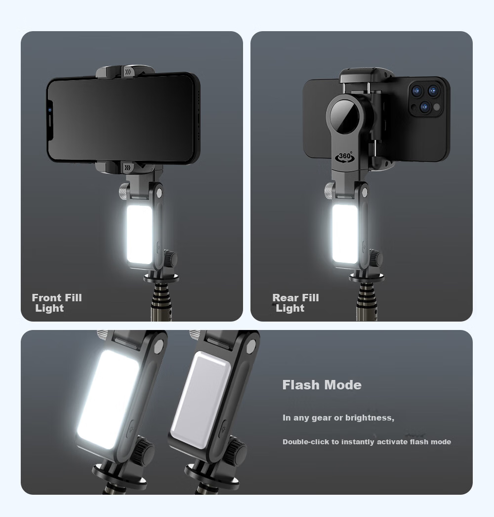 Selfieshow C16 Upgraded Mobile Phone Stabilizer Handheld Gimbal Full-Automatic 360-Degree Rotation Tracking Live Streaming Short Video Vlog Travel Selfie Stick 10