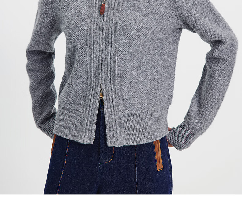 Navikail Italian Small Sailboat 25 Autumn Winter Women's Wool Sweater Full Wool Cardigan Casual Knit Jacket 2334095508 4