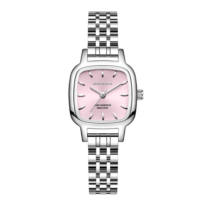 Dickies Women's Watch Simple Luxury Small Square Candy Student Gift CL-742 Pink