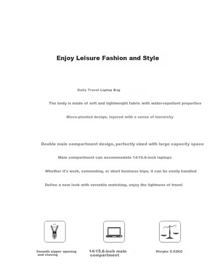 GOLF Laptop Bag for Women, 14/15.6 Inch Handheld Notebook Bag, Huawei Apple Business Briefcase, Shoulder Crossbody Bag 2