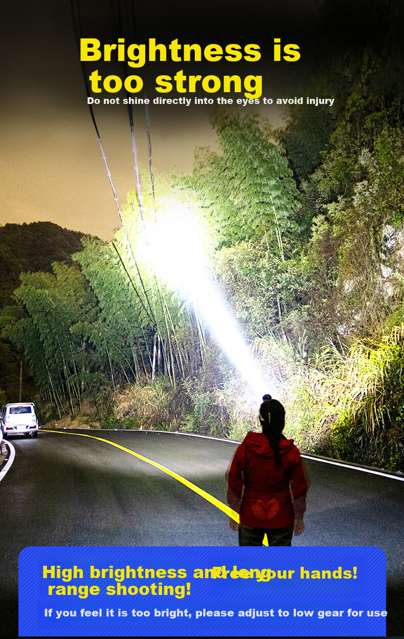 SHENYU Motion Sensor Headlamp, High Brightness, Long Battery Life, Rechargeable, Long-Range, Head-Mounted, Night Fishing Light, Outdoor And Home Use, Patrol Light 1