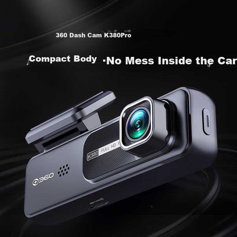 Видеорегистратор 360 AI Dash Cam K380, 4K, ночное видение, запись высокой четкости, умный скрытый автомобильный видеорегистратор