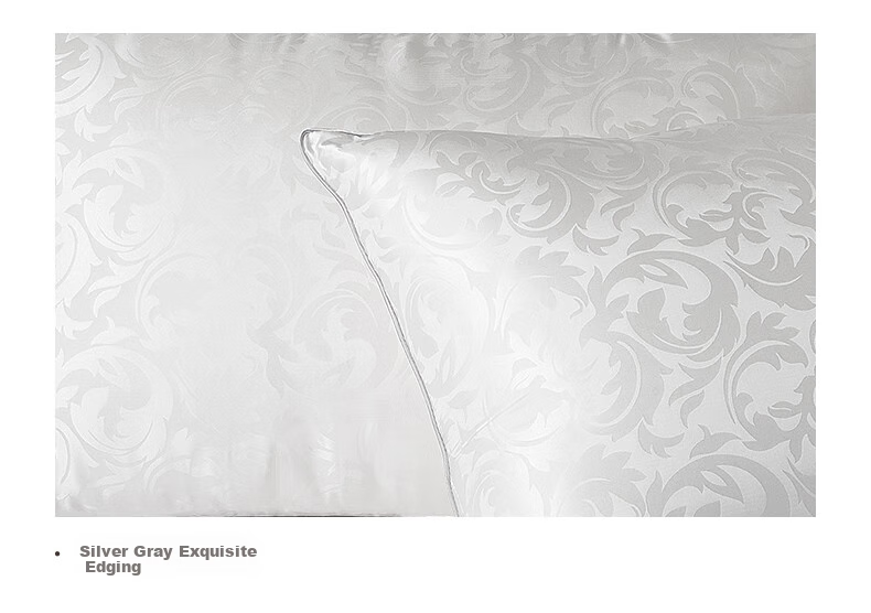 Taihuxue Adult Silk Fiber Pillow, Medium-Sized with Silk Fiber Filling, Soft And Breathable, Single Pack 48*74 11
