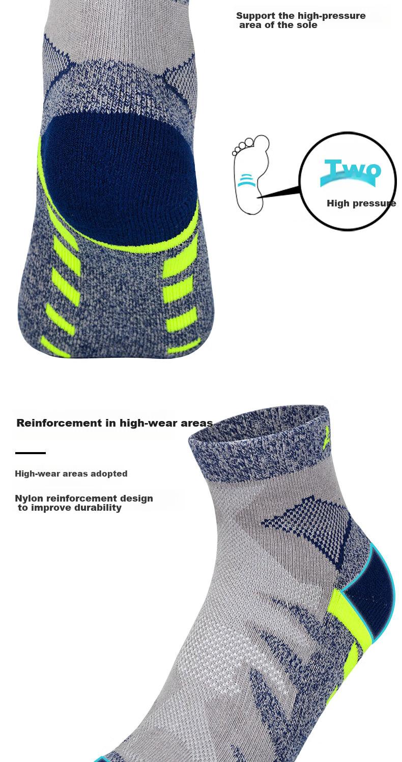 ALPINT MOUNTAIN Er'mengduo CoolMax Marathon Professional Running Socks, Women's Hiking Socks, Trekking Socks, Short Sports Socks 4