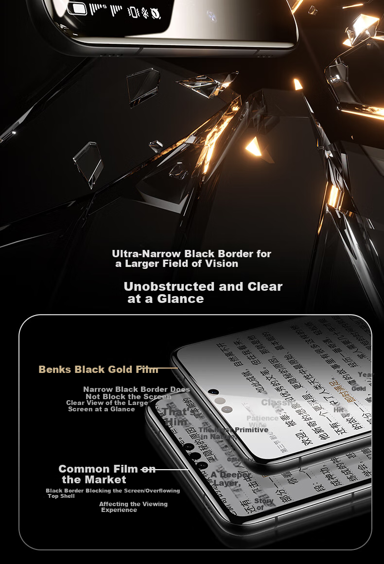 Benks (Benks) [3D Hot Bending] Corning Tempered Glass Screen Protector for Huawei Mate70 Pro/Pro+, Mate70Pro/RS Phone Film, High-Definition Curved Full-Adhesive Extraordinary Master Protective Film 10