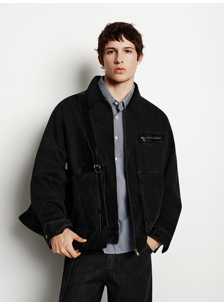 Semir Men's Denim Workwear Vintage Detroit Jacket Pure Cotton 2025 Autumn Winter Casual Top 109725108112 5