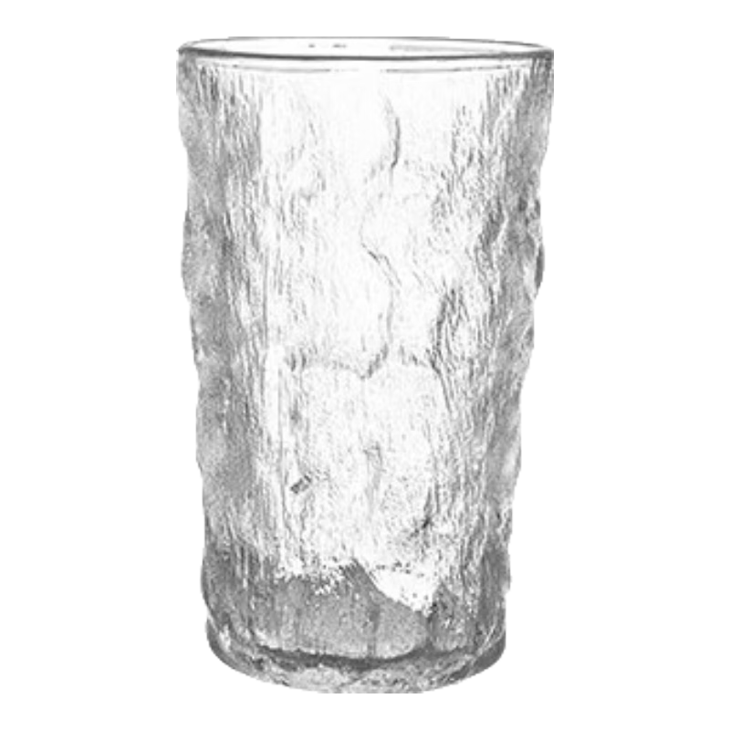 JD Original Glass Cup, Thickened Glacier Tea Infuser Coffee Milk Mug, Large Capacity 380ml