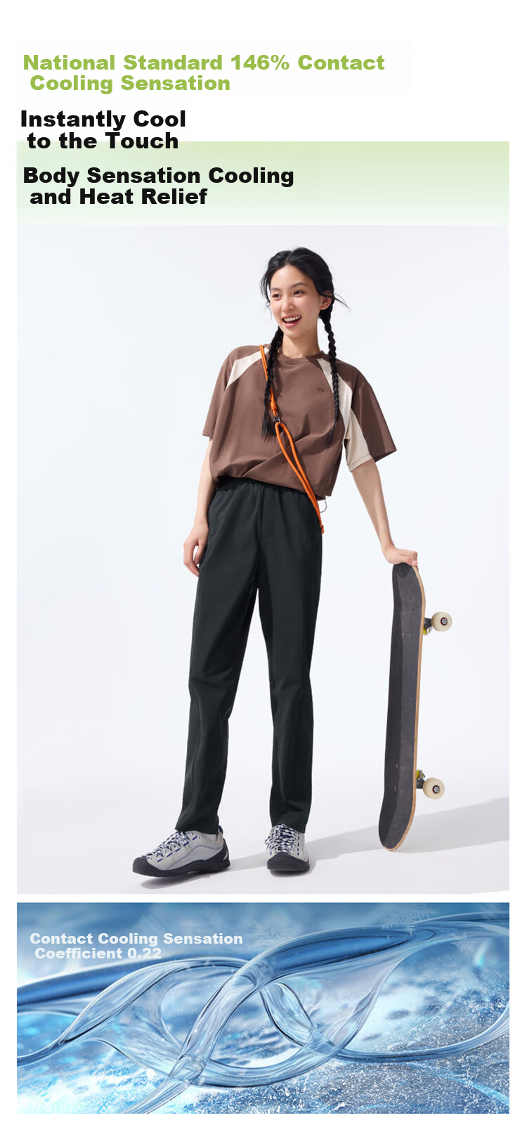 Beneunder Straight-Leg Pants for Women, Quick-Dry Sports Casual Trousers, Versatile for Commuting, Slimming, Sun Protection Pants DS849 26 New Style 4