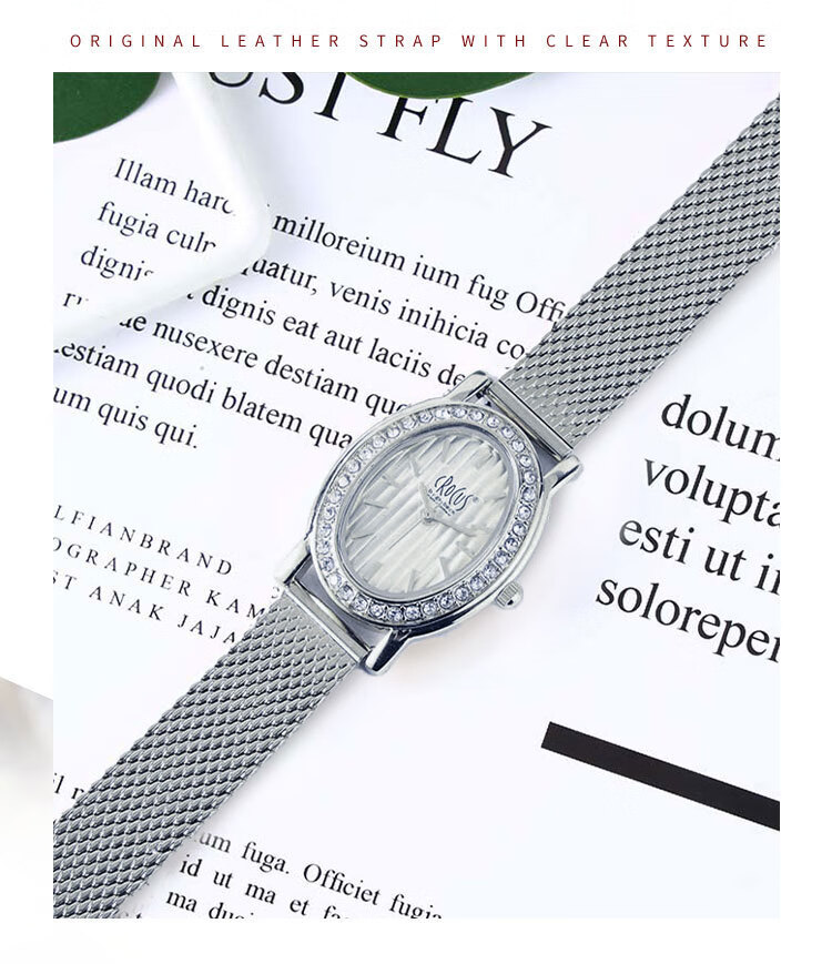CROCUS BY GK BECK Women's Minimalist Steel Band Mechanical Watch Luxury Quartz Watch Gift for Christmas New Year 2